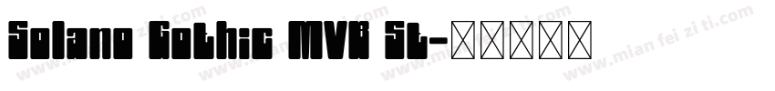 Solano Gothic MVB St字体转换